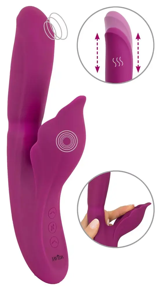 Javida Silicone Pink кроличий вибратор — 24 см Photo 2