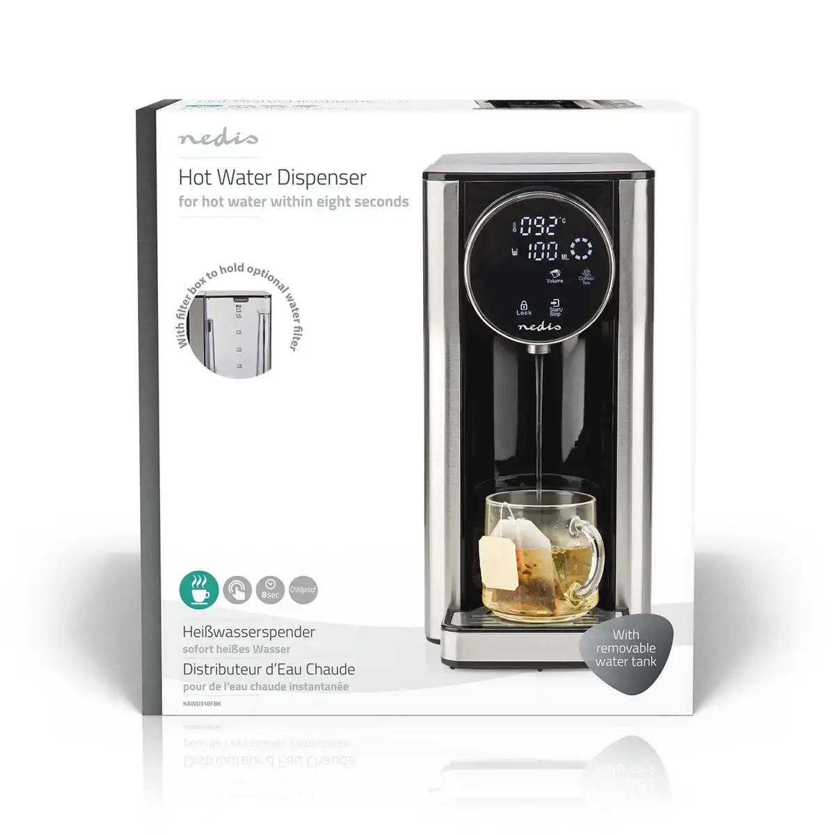 Electric beverage dispenser Nedis KAWD310FBK Photo 9