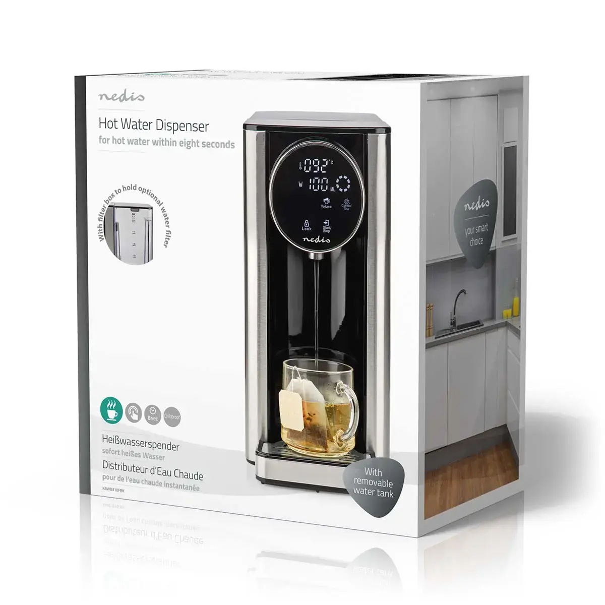 Electric beverage dispenser Nedis KAWD310FBK Photo 10