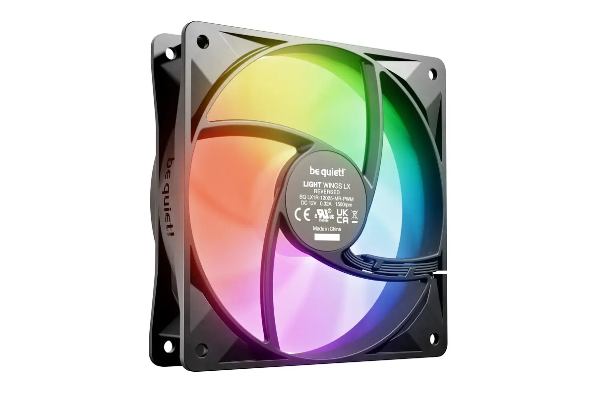 Ventilators be quiet! Light Wings LX 120 mm PWM Reverse Black Photo 3