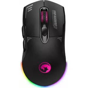 Bezvadu optiskā pele Marvo Duke 20 M803W BK ar RGB apgaismojumu, USB uztvērējs