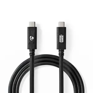 USB-C to USB-C cable Nedis CCGW64750BK10 — USB 3.2 Gen 2, 1 m, black
