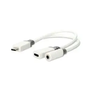 Адаптер видео кабеля Nedis CCBW64922WT01 USB Type-C USB Type-C + 3.5mm 0.1 м