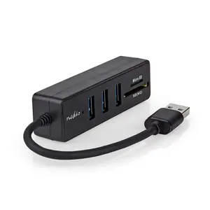 USB хаб Nedis CCGB61250BK01 USB 3.2 Gen 1 Type-A 5000 Mbit/s Черный