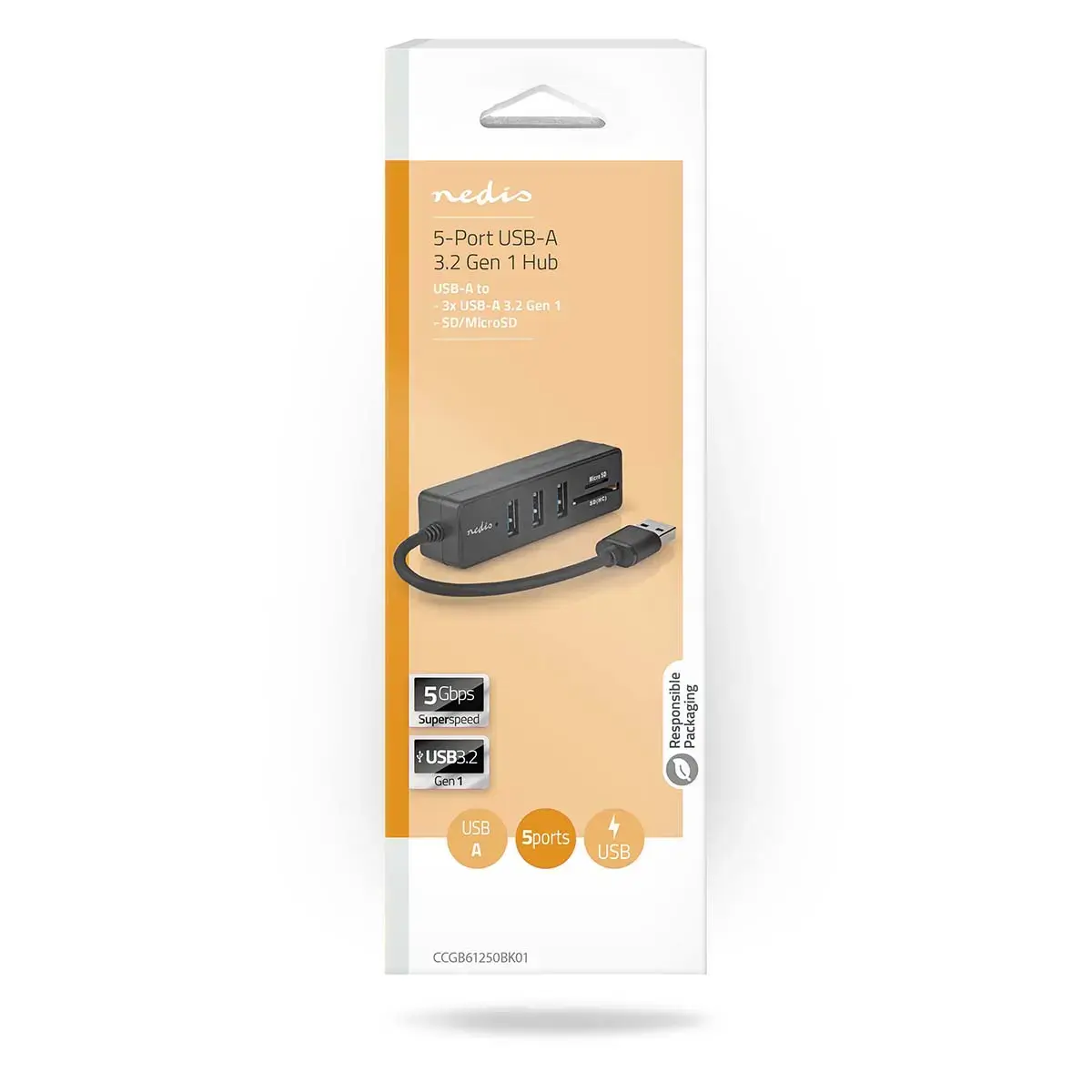 USB хаб Nedis CCGB61250BK01 Photo 10