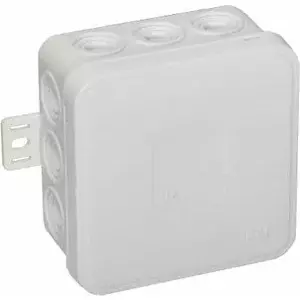 Flush-mounted hardened junction box ViPlast V5 75×75×41 mm IP54 for 12 wires