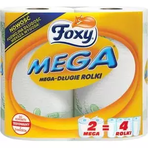 Rulltualetes papīrs Foxy Mega Long 2 ruļļi — Foxy (MPN 002061)