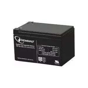 Sealed Lead-Acid Battery GEMBIRD BAT-12V12AH 12V 12Ah for UPS and Backup Power