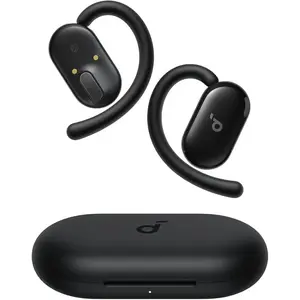 Soundcore V20i bezvadu ausu āķa austiņas zvaniem un mūzikai, Bluetooth, USB Type‑C, iekšausu, melnas