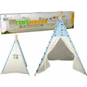 Children's Play Tent Tipi LEANToys 9505 — waterproof dome tipi with cloud pattern for garden and indoor use