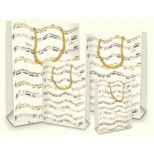 Gift bag DaVinci Musica small — decorative paper gift bag, model 292517