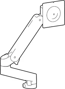 Monitor accessory Ergotron LX Pro display arm expansion kit 98-734-290 for adding additional display to LX Pro arm