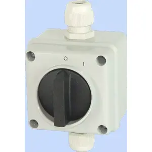 Переключатель-выключатель Elektromet 3P 0-1 12A IP65 в корпусе модель 921213