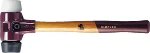 Mallet HALDER Soft-Face SIMPLEX 60 — compact rubber-plastic striking head