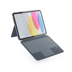 Keyboard case Epico for iPad 10.2" detachable CZ layout, protective folio with built-in keyboard