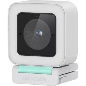 Webkamera Hikvision iDS-UL4P 2K QHD 4MP USB‑C ar autofokusu un mikrofonu — balta