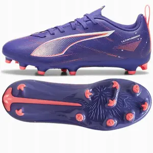 Futbola apavi PUMA Ultra 5 Play Jr FG/AG — junior izmērs 38, violets-rozā