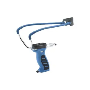 Slingshot MAN KUNG SL8 MK-SL08 — 150 lb draw weight, technopolymer, blue, ergonomic handle