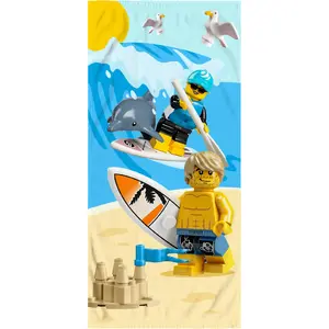 Beach towel LEGO 109896, 100% cotton, lightweight, model 109896