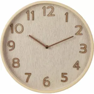 Sienas pulkstenis Vilde Ori_569969 bēšs, diametrs 38 cm