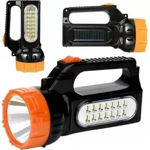 Uzlādējama meklēšanas lampa LIBOX LB0169 ar saules paneli — rokas LED lukturis