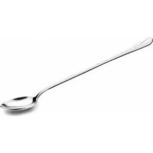 Set of 6 MOTTA latte macchiato spoons — stainless steel long-handled spoons for layered drinks