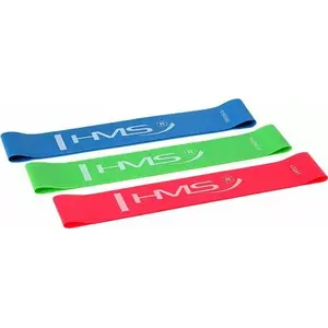 HMS GU04 Slim mini pretestības joslu komplekts — 3 krāsainas joslas ar dažādiem pretestības līmeņiem