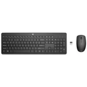 Беспроводной набор клавиатура и мышь HP 235 — полноразмерная, RF Wireless, черный, мышь в комплекте