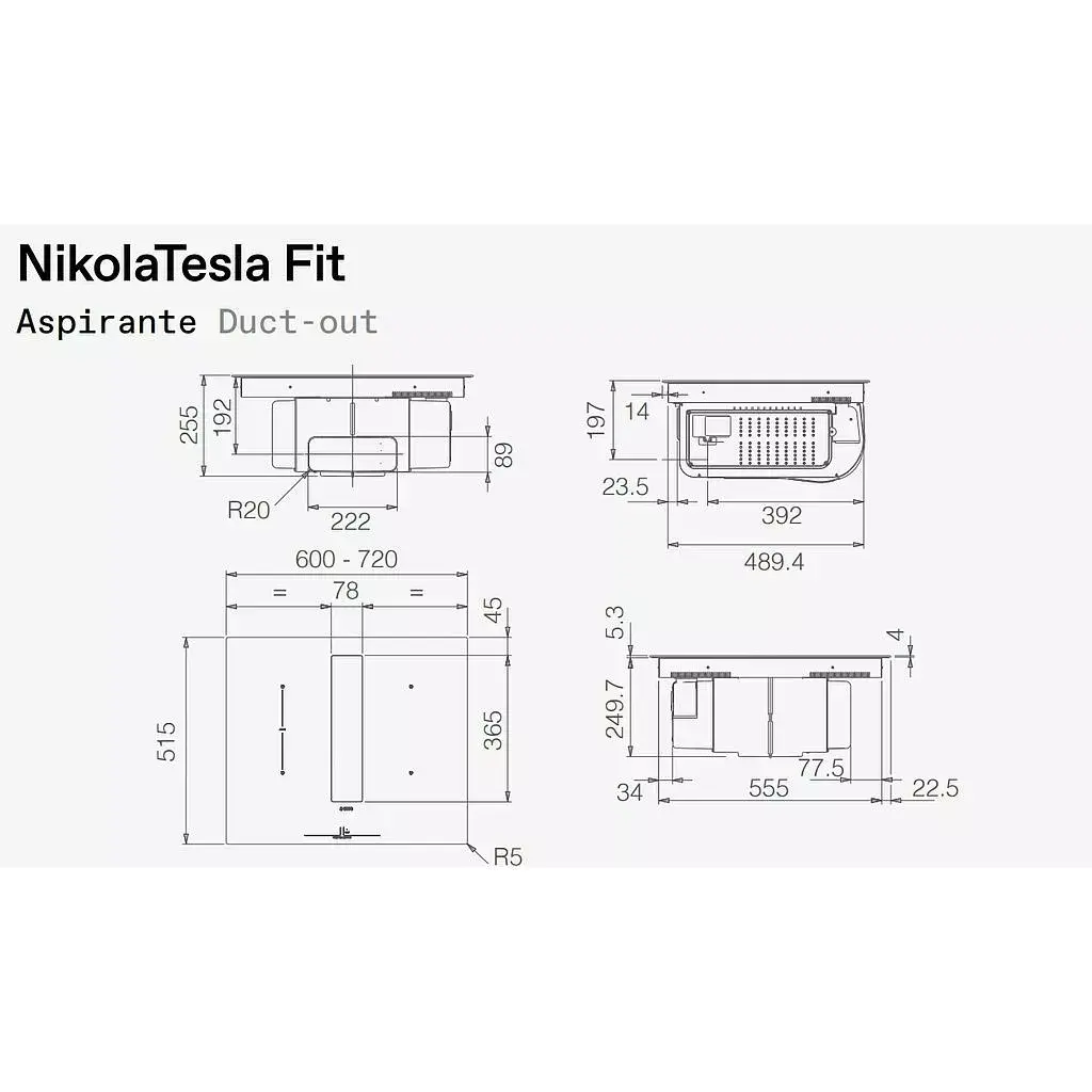 Варочная поверхность с вытяжкой Elica NIKOLATESLA FIT RAW BR/A/60 Photo 3