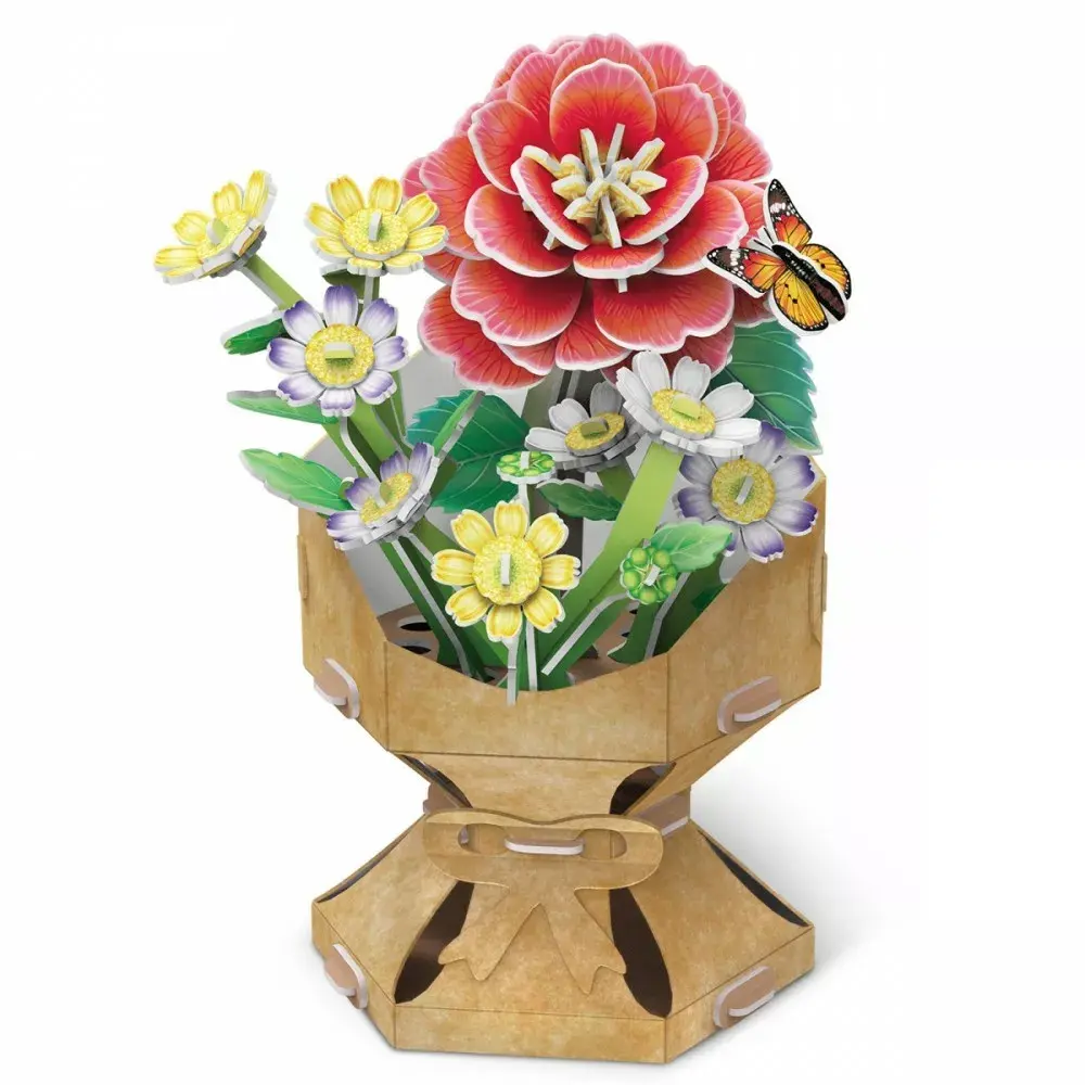 3D puzzle Cubicfun Camellias 306-W3302H Photo 2