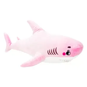 Plush toy, WP Merchandise Shark pink — 80 cm soft stuffed animal