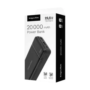 Пауэрбанк kruger & matz KM0906.1 20000mAh USB‑C Quick Charge 3.0