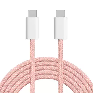 USB Type-C uzlādes kabelis kruger & matz KM1271-1,5P 60W, 1,5 m, rozā