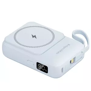 Power bank kruger & matz KM0913-BL 10000mAh with wireless charging, USB‑C and USB‑A ports