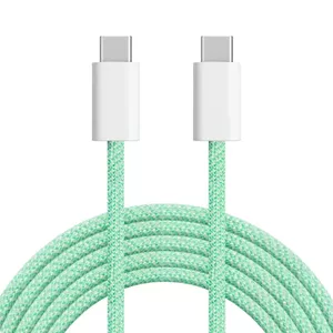 USB-C uz USB-C kabelis Kruger & Matz KM1272-1.5G 100W, 1,5 m, zaļš