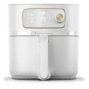 Аэрогриль (фритюрница) Philips 7000 series HD9876/20 — ёмкость 8,3 л, 2200 Вт, LED-дисплей, роторное/тач управление, белый