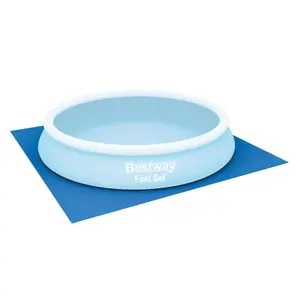 Ground Protector Cloth Bestway for 3.66 m Above Ground Pools and Hot Tub Spas, polyethylene, blue, 3.96×3.96 m