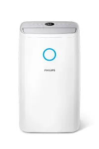 Philips 3000 series DE3306/11 Dehumidifier with 4 L Water Tank Capacity, 51 dB Noise Level, 258 W Power Consumption, White and Light Grey