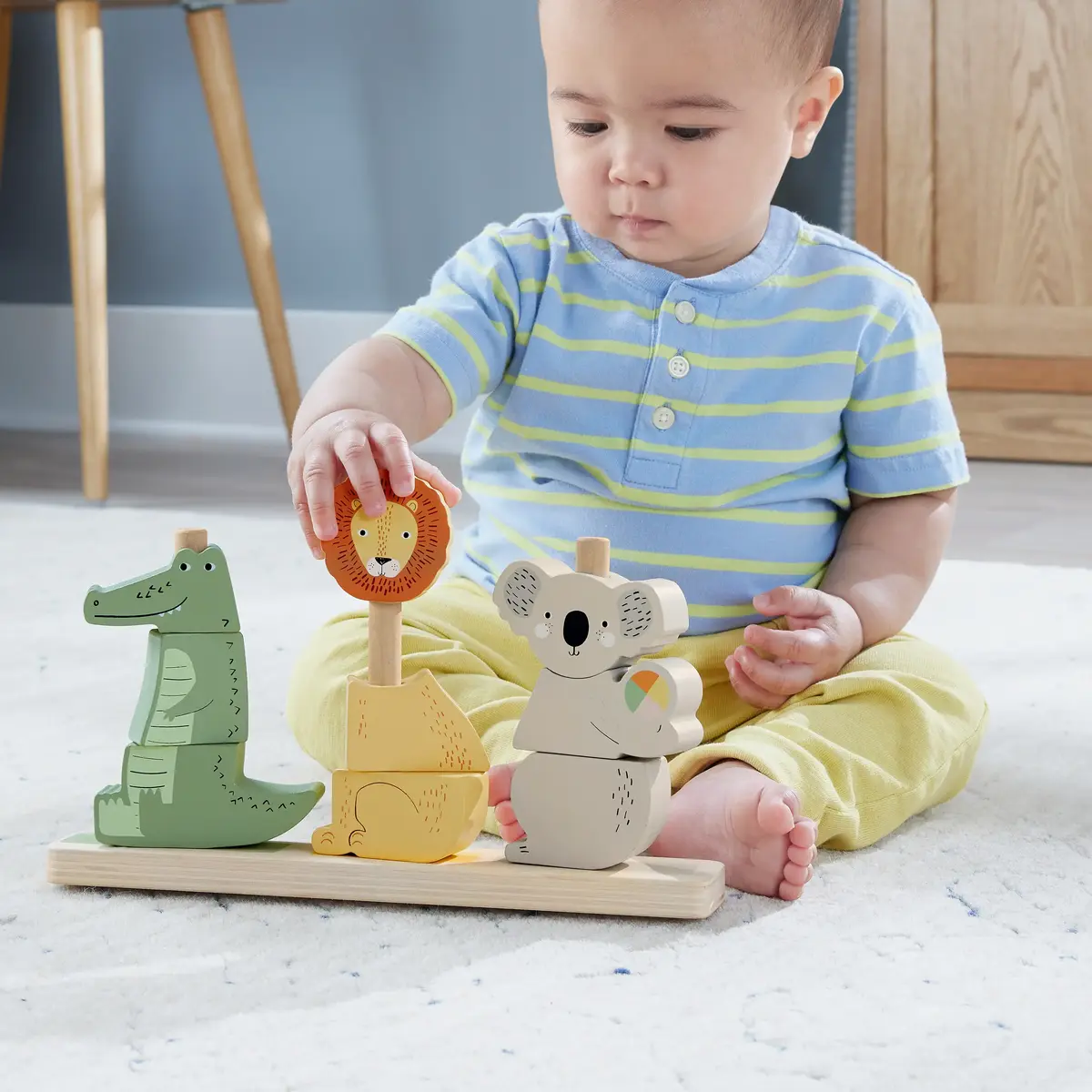 Koka sakrāmēšanas un šķirošanas dzīvnieku rotaļlieta Fisher-Price Photo 2