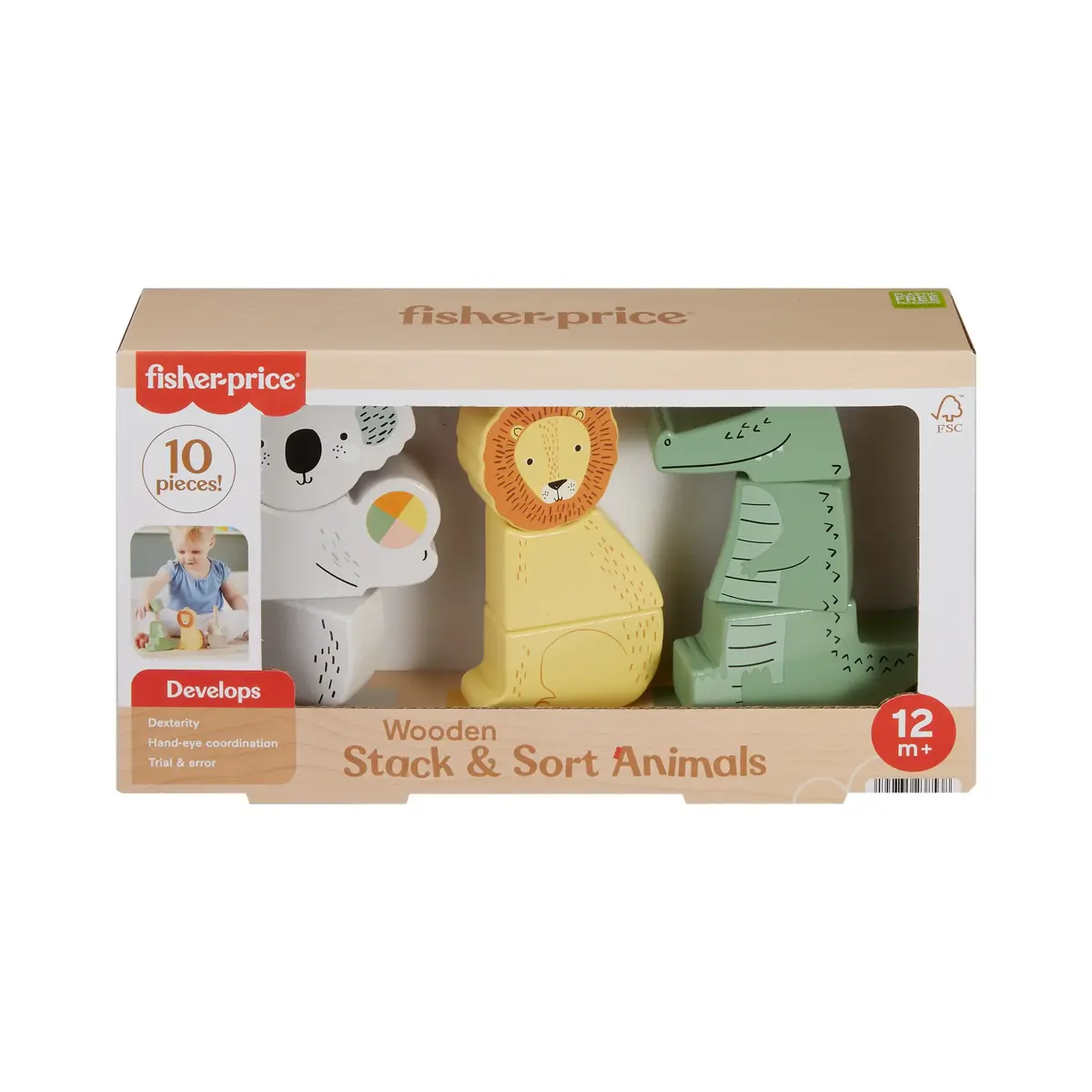 Koka sakrāmēšanas un šķirošanas dzīvnieku rotaļlieta Fisher-Price Photo 6