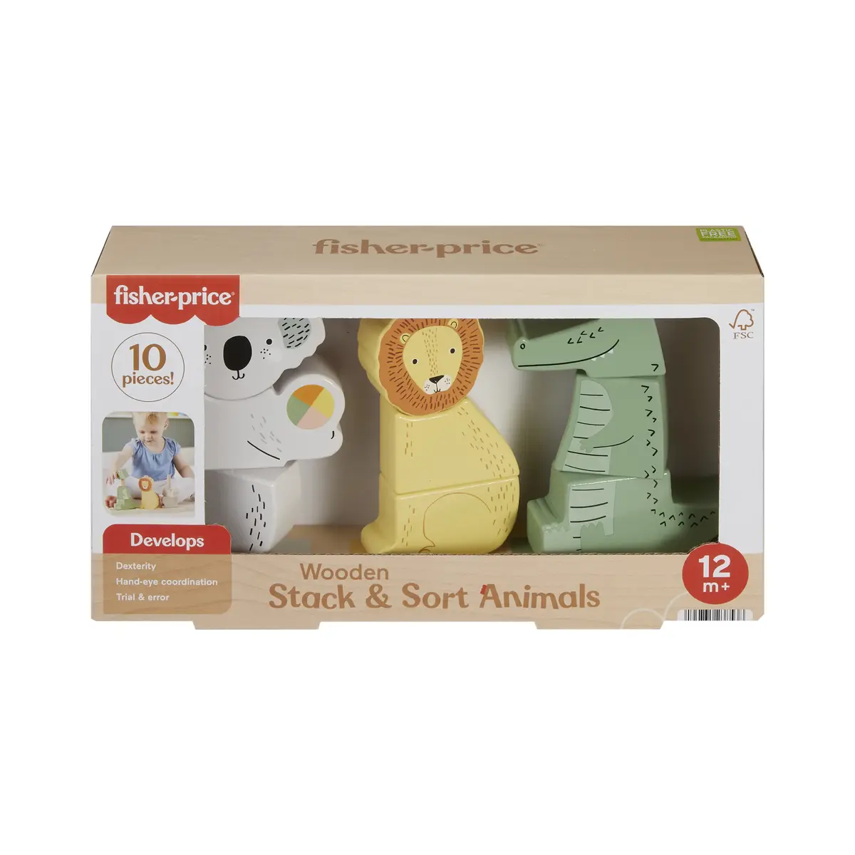 Koka sakrāmēšanas un šķirošanas dzīvnieku rotaļlieta Fisher-Price Photo 13