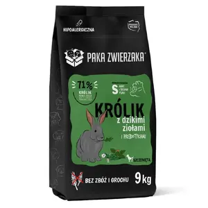 Сухой корм для щенков PAKA ZWIERZAKA Puppy Rabbit with Wild Herbs — 9 кг, белок 28%, жир 14%