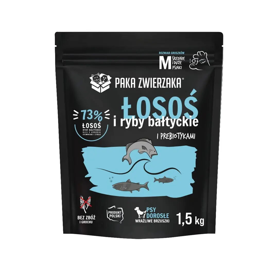 Sausais suņu barība PAKA ZWIERZAKA Salmon