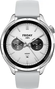 Xiaomi Watch S4 Smartwatch Silver 3.63 cm AMOLED 466 x 466 pixels Touchscreen Fluoro rubber