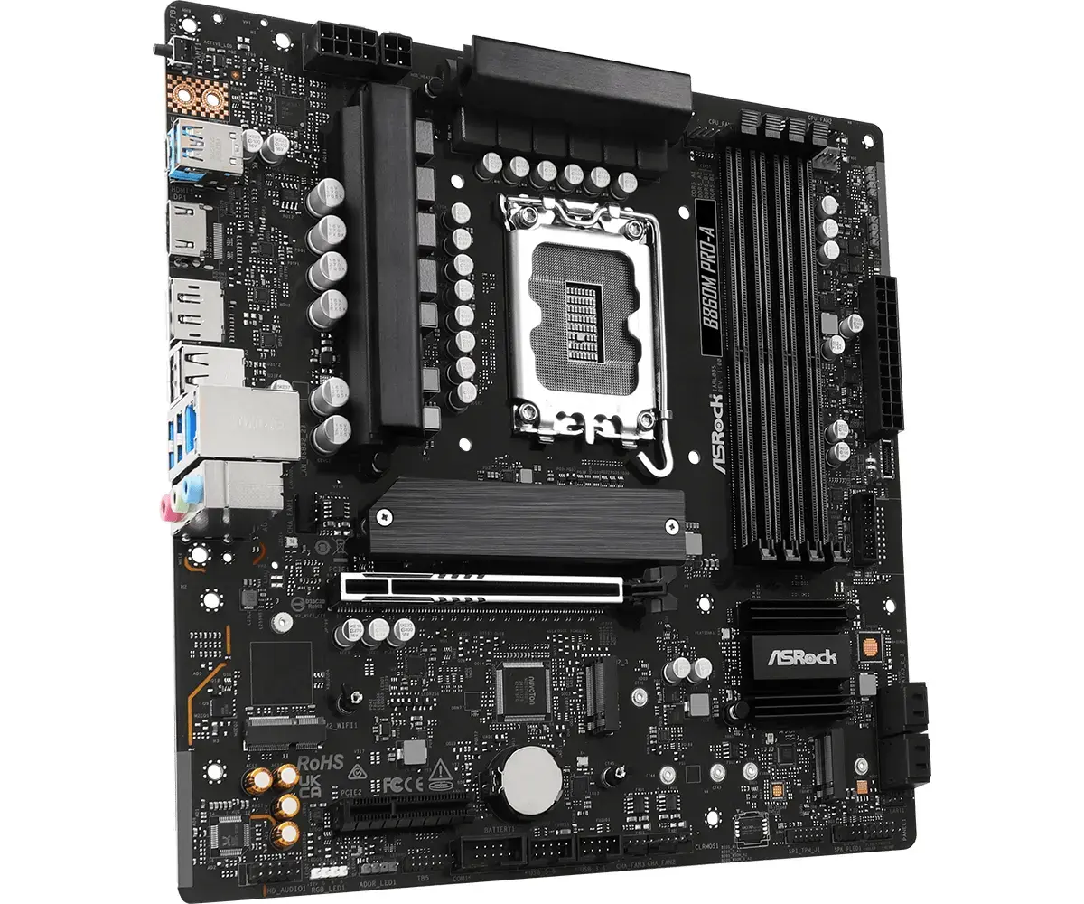 Mātesplate Asrock B860M Pro-A, 90-MXBRR-A0UAYZ Photo 4