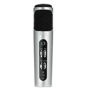 REMAX K02 Uzlādējams karaoke mikrofons ar AUX mobilajām ierīcēm
