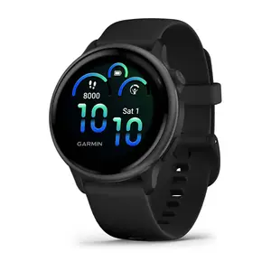 Смарт‑часы GARMIN vívoactive 6 Black — корпус 42 мм алюминий/полимер, AMOLED 1.2", GPS, SpO2, аккумулятор до 11 дней