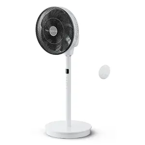 Напольный бытовой вентилятор с лопастями ROWENTA QV5040F0 — AC 220–240 В, 36 Вт, чёрно-белый