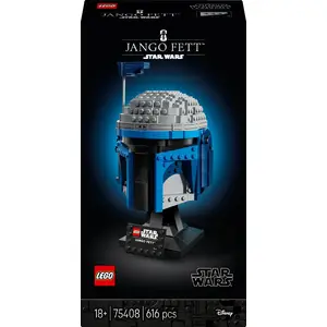 Коллекционный шлем LEGO Star Wars Джанго Фетт 75408 — 616 деталей, модель для витрины 210×120×110 мм