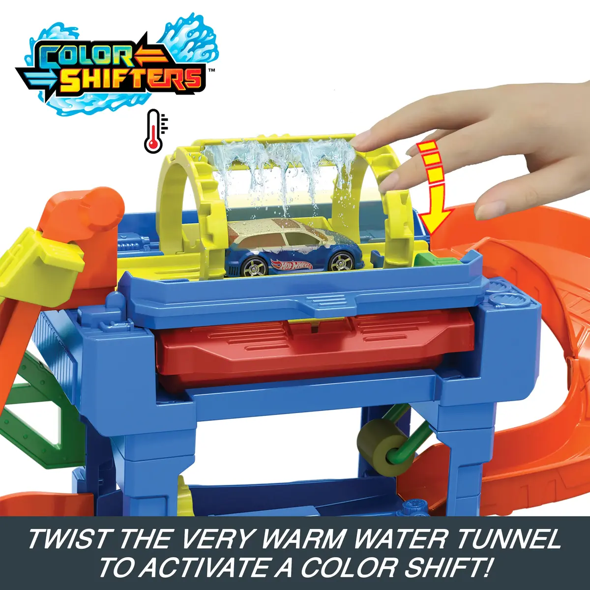 MATTEL Hot Wheels City Tunnel Twist Car Wash & Color Shifters Photo 3